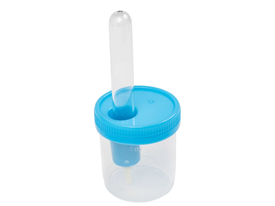Factory Direct China Disposable Urine Specimen Blue Sample Collection Cup